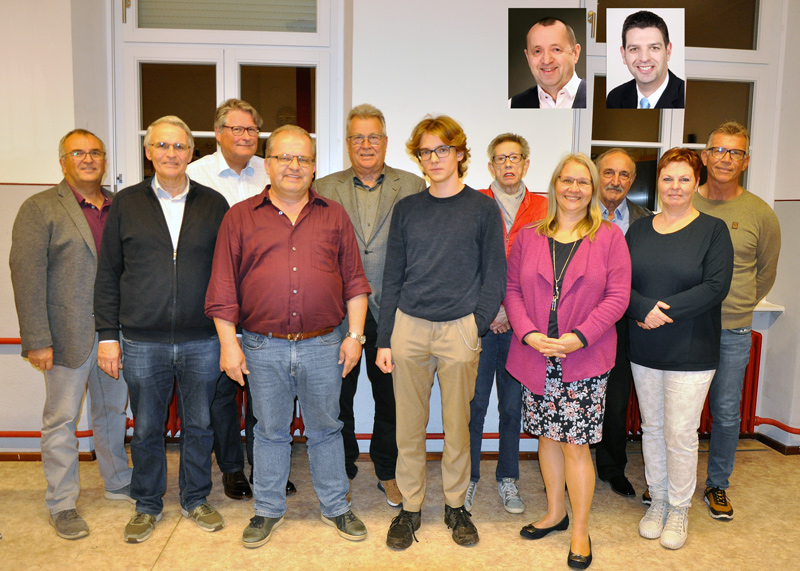 Foto (v.l.n.r.): Reiner Denz (Schriftführer), Hans Roser (Mitgliederbeauftragter), Thomas Brinkmann (stellvertretender Vorsitzender), Heinz Haag (Vorsitzender), Willy Kehret (stellvertretender Vorsitzender), Philip Fahrer (Presse und Internet), Elvira Haag (Beisitzerin), Sabine Denz (Beisitzerin), Waldemar Gaus (Beisitzer), Gudrun Heitz (Schatzmeisterin), Joachim Mätz (Beisitzer); 