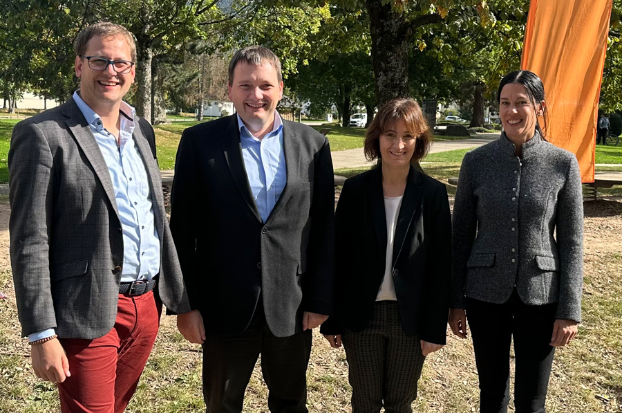 Das Redaktionsteam: Felix Ockenfuß, Michael Schüle, Karoline Wehrhausen und Anne Nickert (v.l.n.r.). 