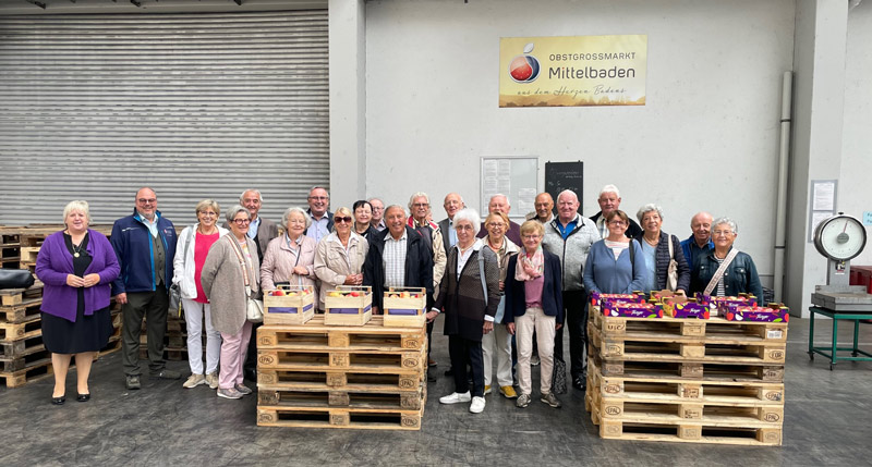 Die Senioren Union im Kreis stellt sich derzeit neu auf: Neulich besuchte sie den Obstgroßmarkt „OGM“ in Oberkirch. 