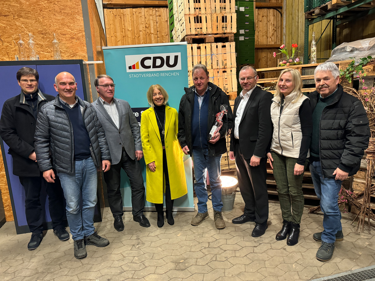 Die CDU Oberkirch traf Norbert Lins MdEP (dritter von rechts)