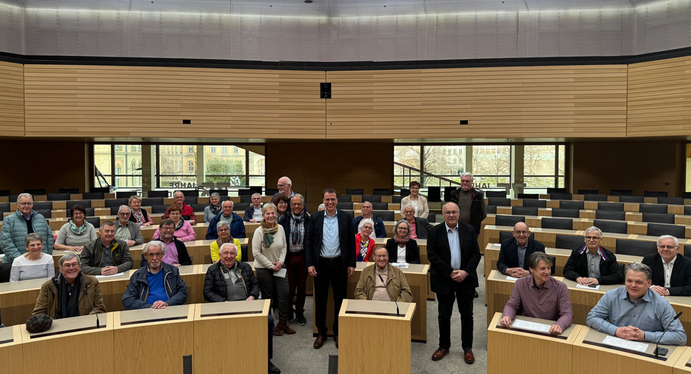 Rund 35 Personen waren der Einladung von Volker Schebesta in den Stuttgarter Landtag gefolgt. Bild: Büro Volker Schebesta MdL.